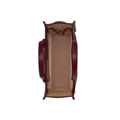 THE LEATHER LARGE TOTE BAG